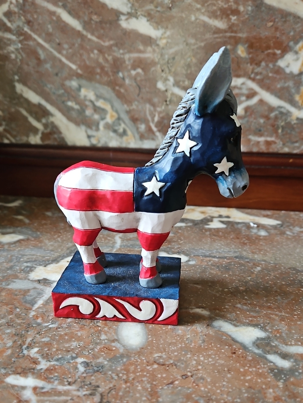 2015 Jim Shore Patriots Pride Donkey No Box